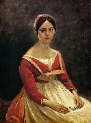 Jean Baptiste Camille  Corot Madame Legois oil painting reproduction